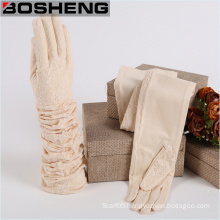 Fashion Lady Lace Glove, Winter Fabric Woven Gloves